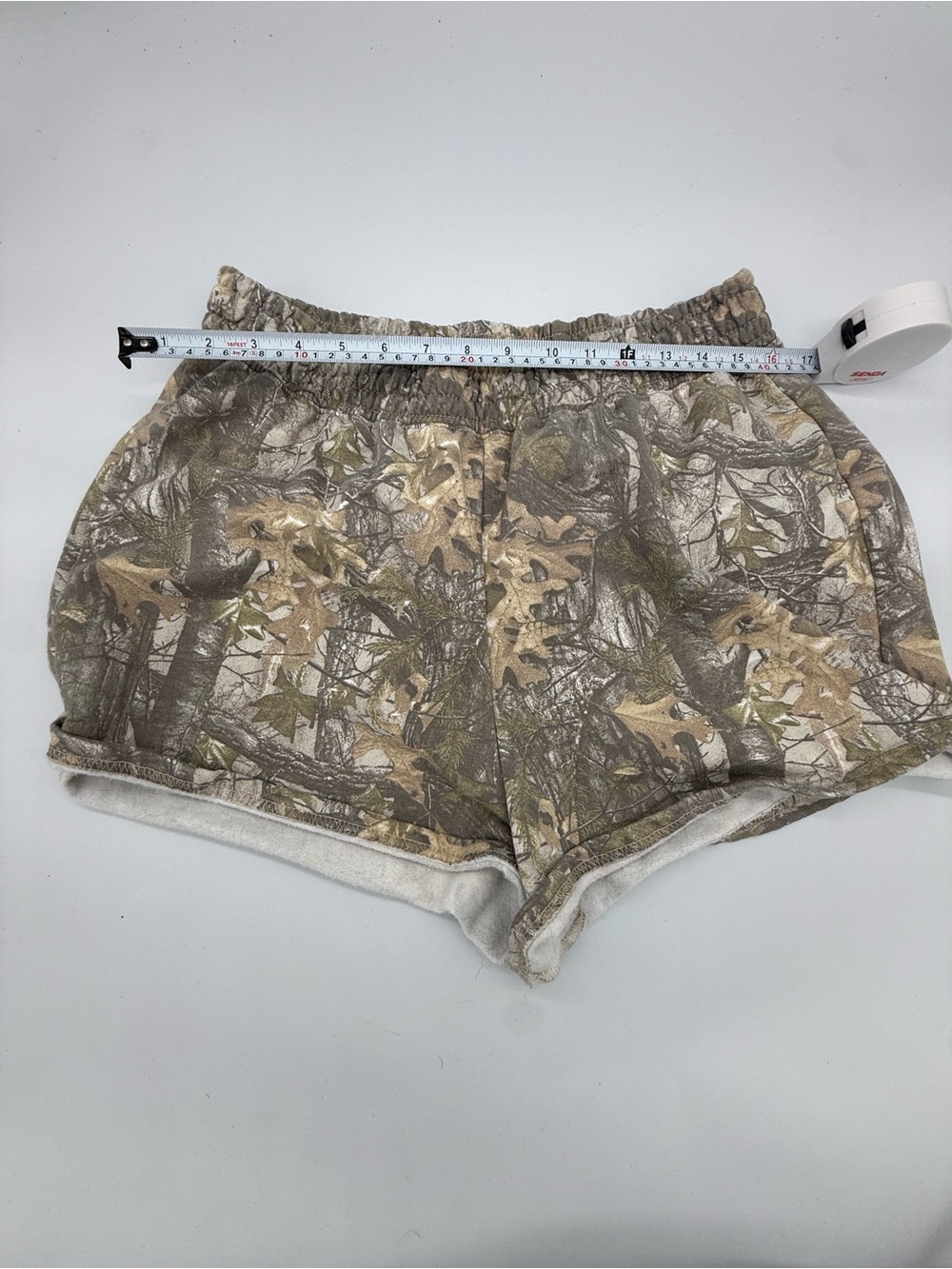 Women’s Camouflage Athletic Shorts - Olive/Tan